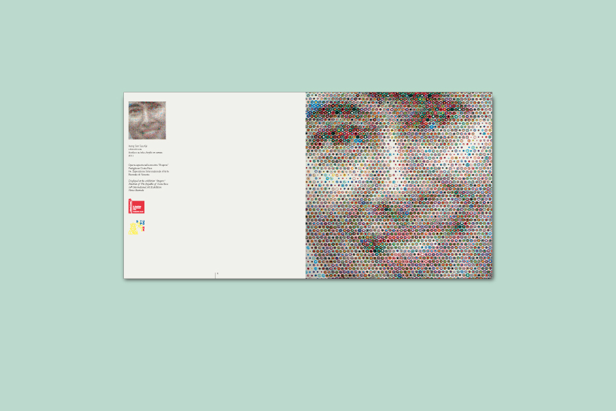 Folding for the exhibition at the 54. Venice Art Biennale (Aung San Suu Kyi)